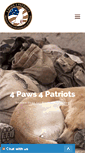 Mobile Screenshot of 4paws4patriots.org